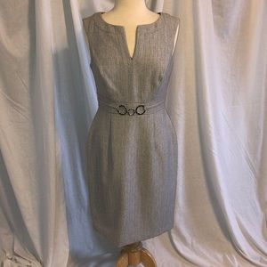 Light gray sheath dress. Sz 6